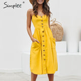 Elegant Vintage Button Dresses